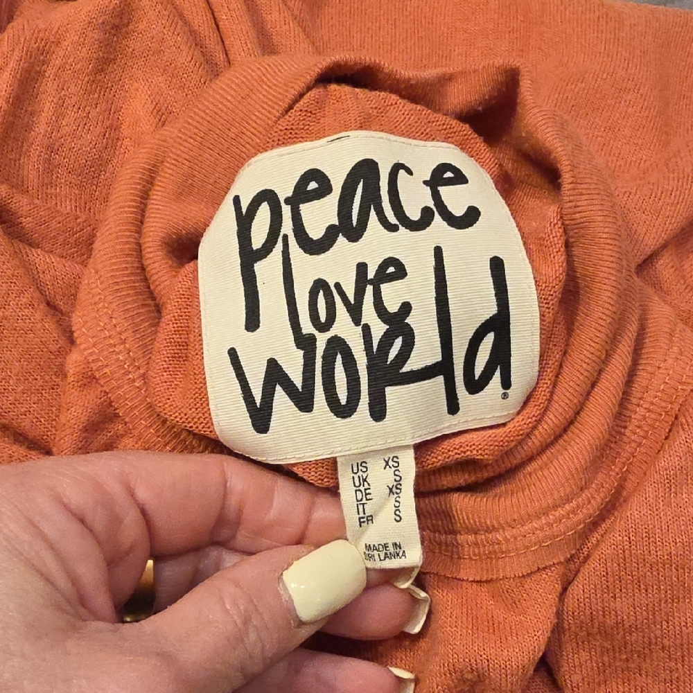 Peace Love World Coral Cowl Neck Sweater - Picture 14 of 16